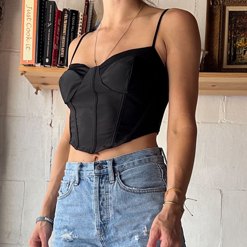 Black corset top